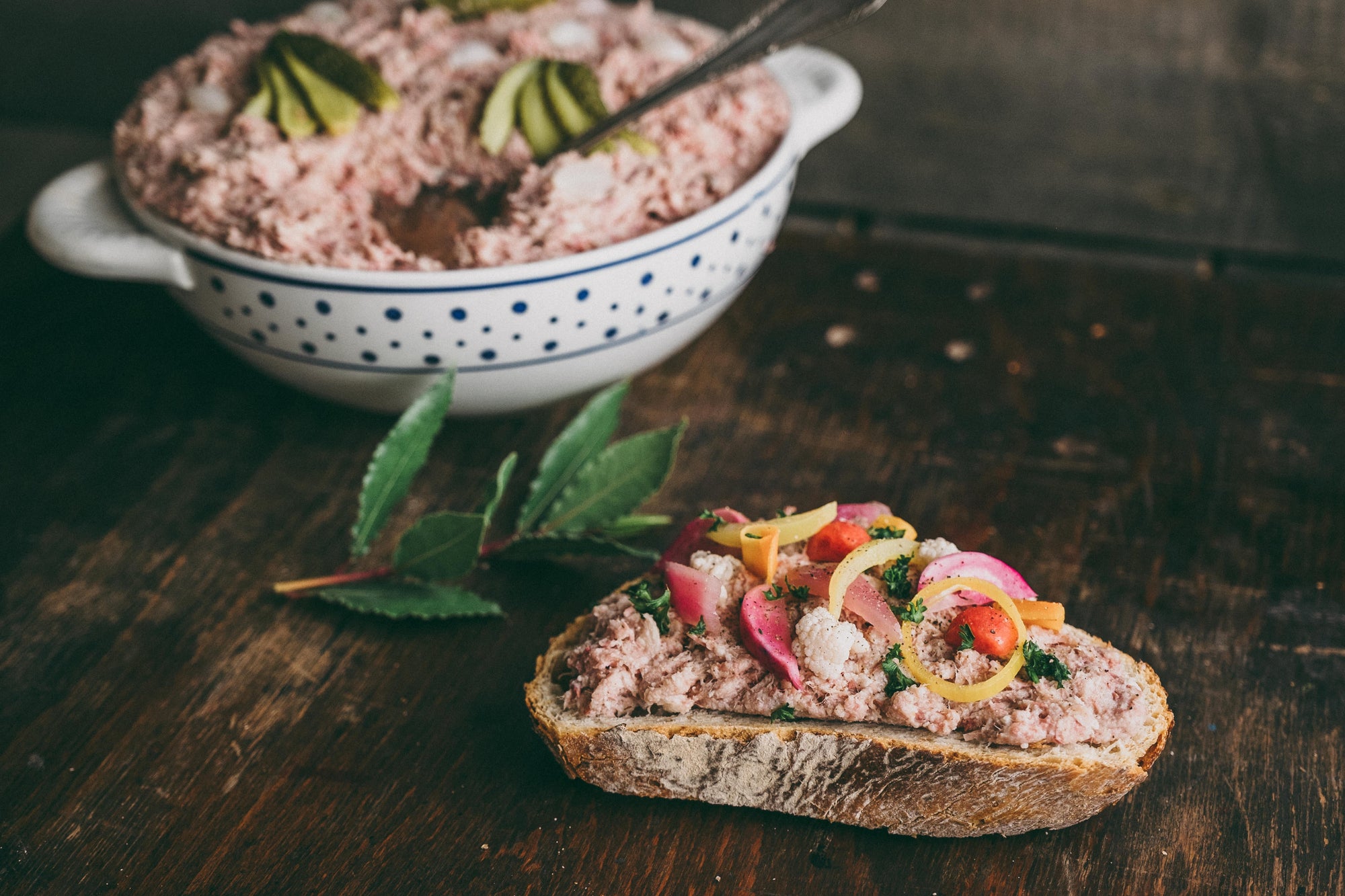 Rillettes van eend en varken met salie