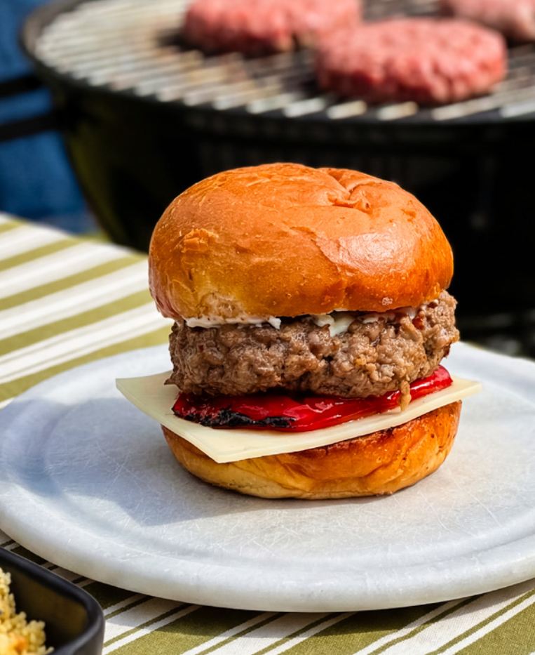 Lamsburger met Tzatziki