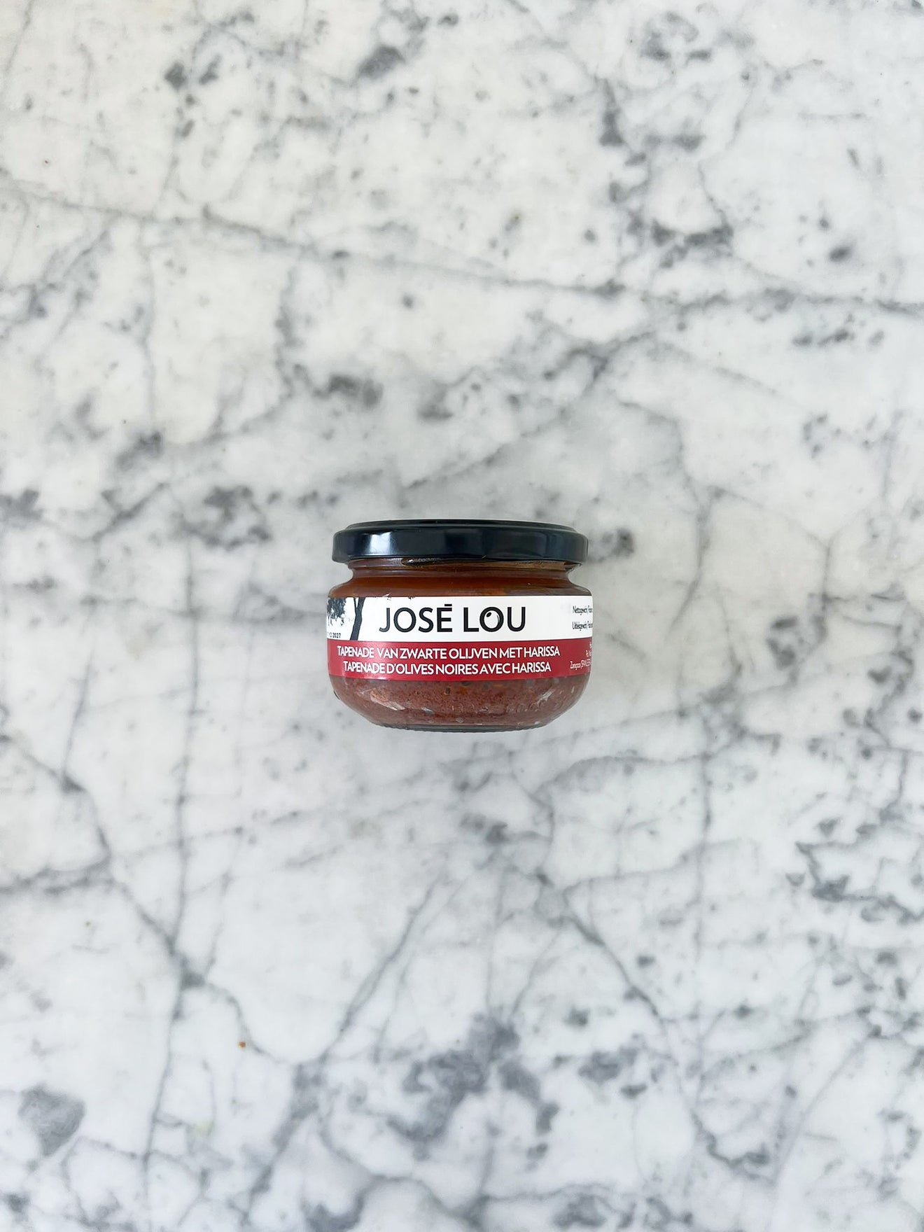 José Lou tapenade zwarte olijf met harissa